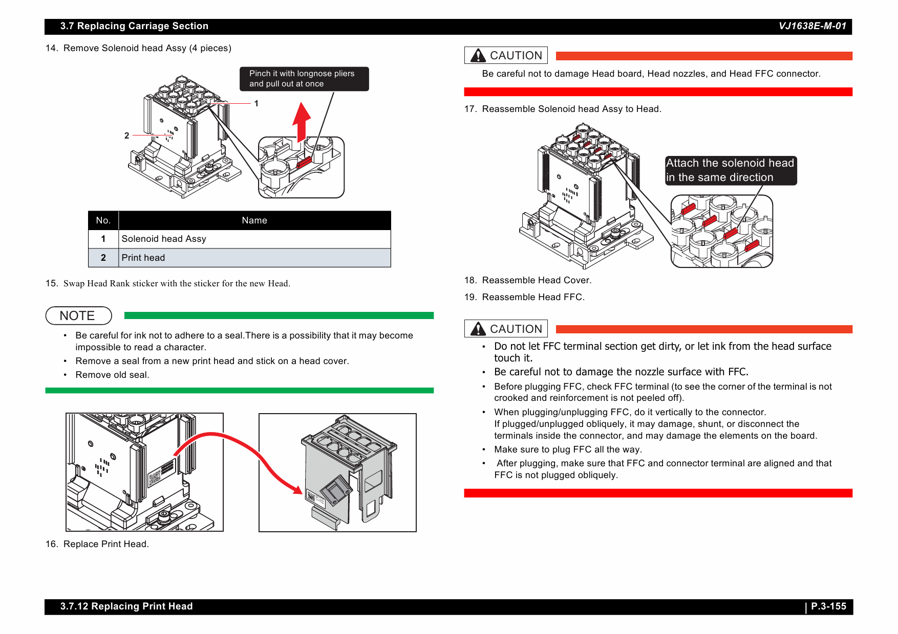 MUTOH ValueJet VJ 1638 MAINTENANCE Service and Parts Manual-3